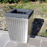 Cestino in acciaio inox metropolitana - Cagliari